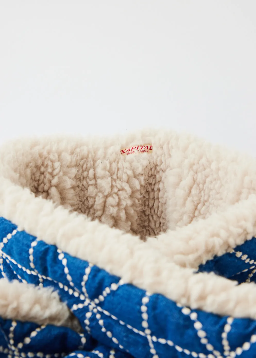 Embroidered Denim Kesa Scarf, 8oz Folk-Dojo Style