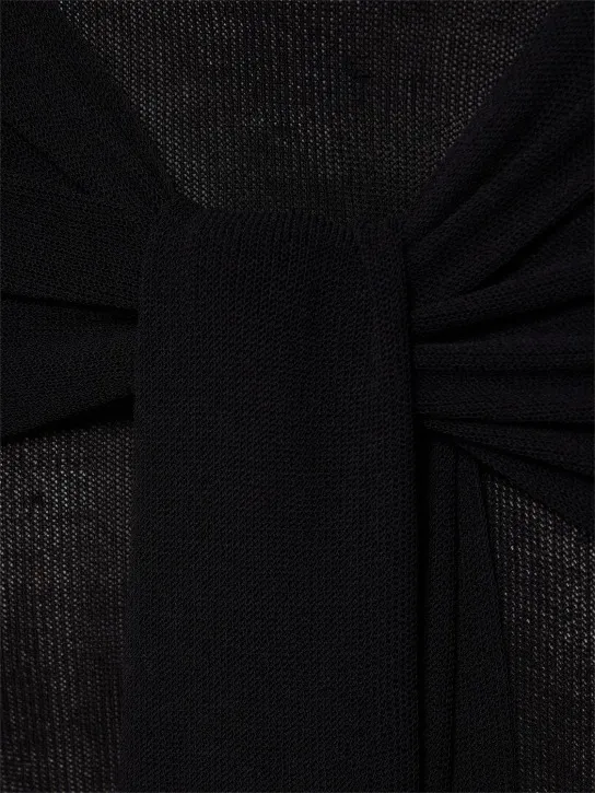Aya Muse   Nova knitted cotton blend long dress 