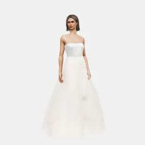 Bandeau and ties   A-line tulle