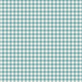 Bee Ginghams ReNae Teal Yardage