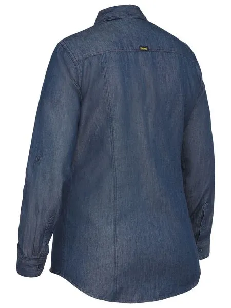 Bisley Womens Long Sleeve Denim Shirt BL6602