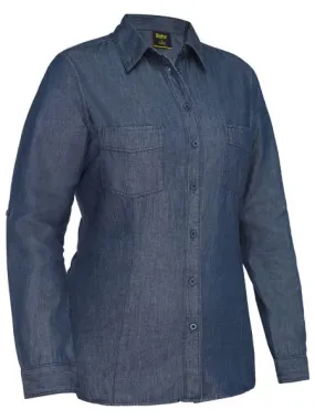 Bisley Womens Long Sleeve Denim Shirt BL6602