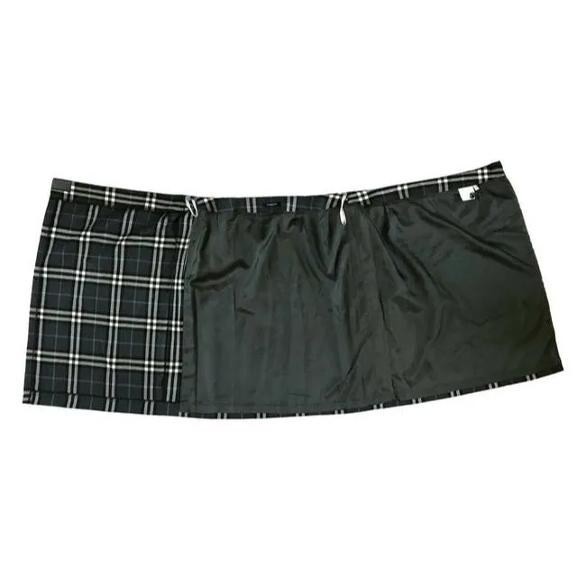 Burberry Blue Green White Plaid Skirt