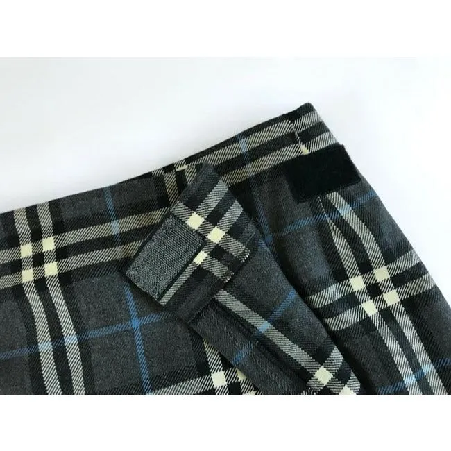Burberry Blue Green White Plaid Skirt