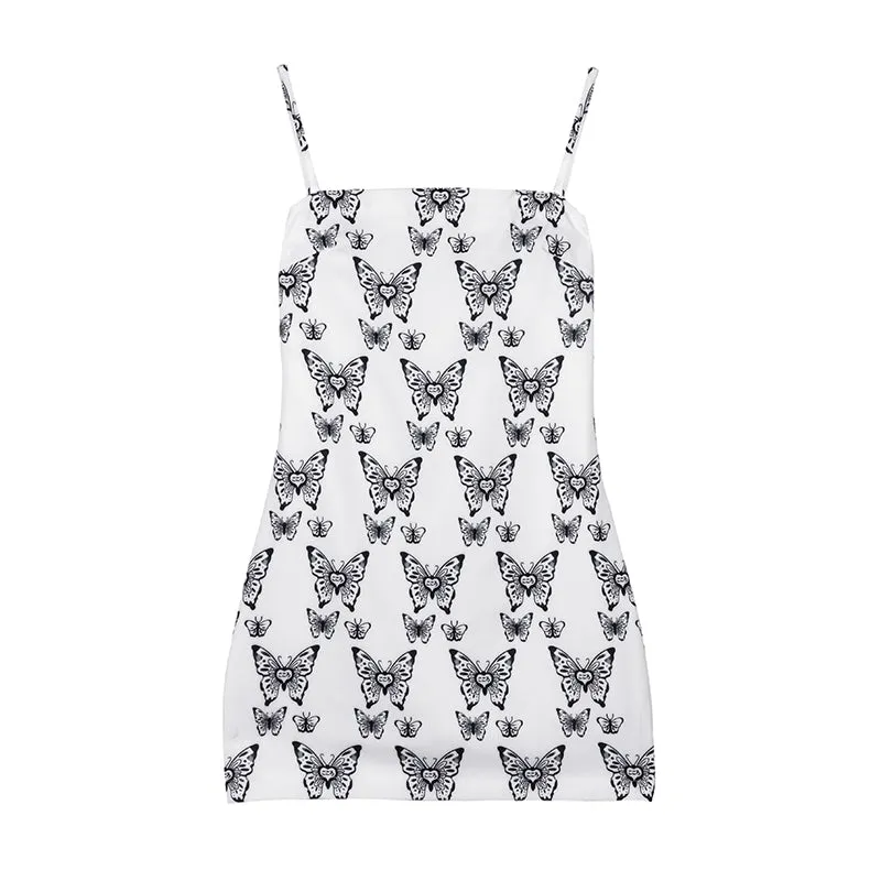 Butterfly strap dress KF81468