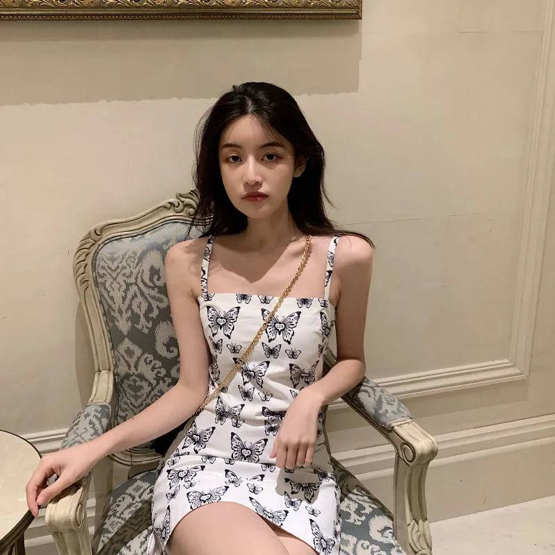 Butterfly strap dress KF81468