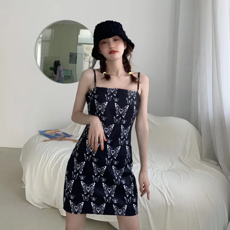 Butterfly strap dress KF81468
