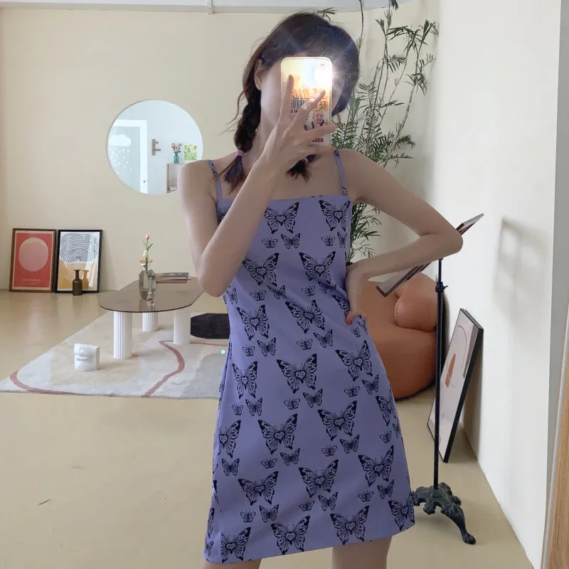 Butterfly strap dress KF81468