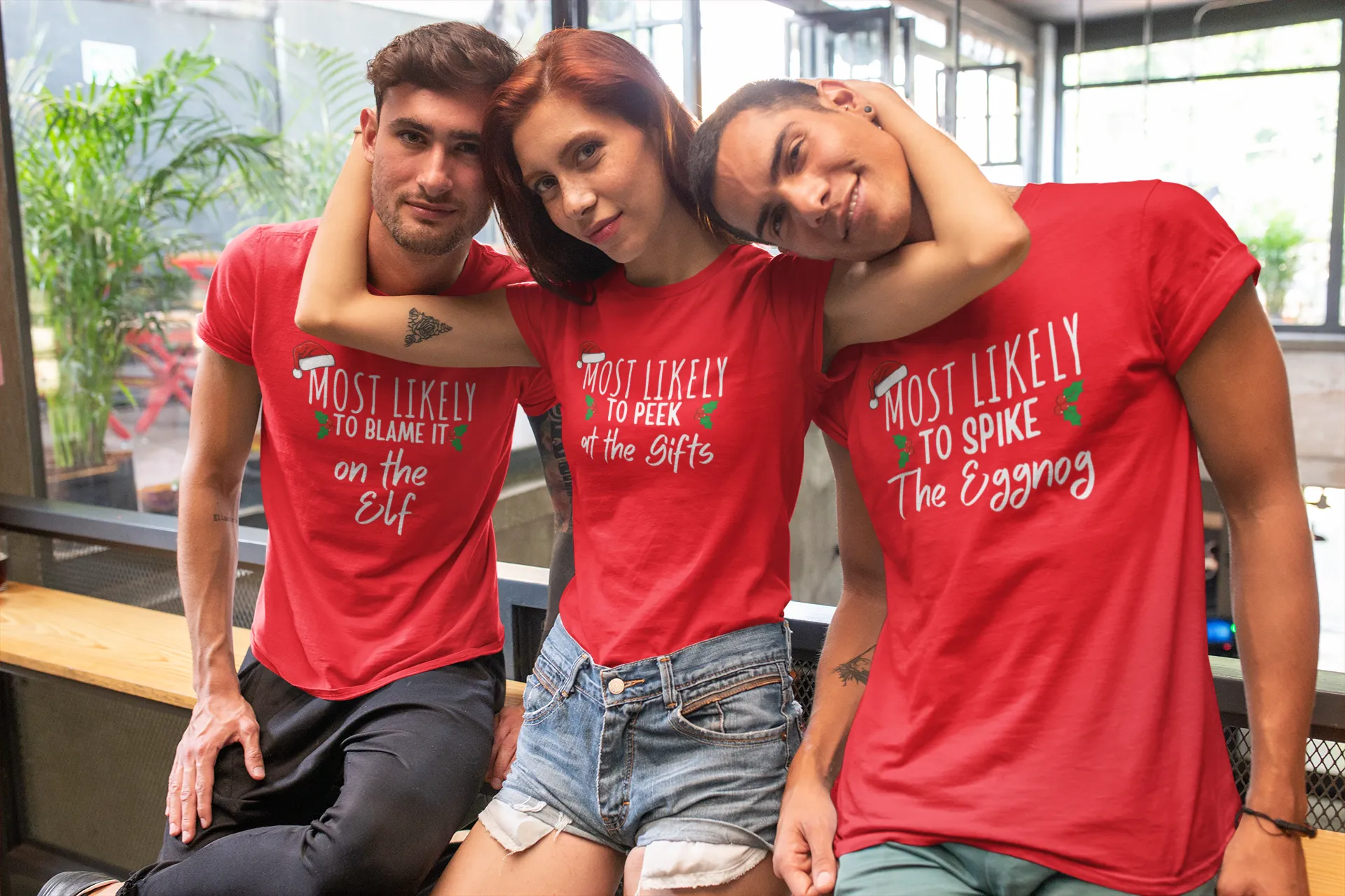 Christmas| "Most Likely To..." Family or Co-worker Christmas Tops: Free shipping!  10% discount when you buy 2 or more!