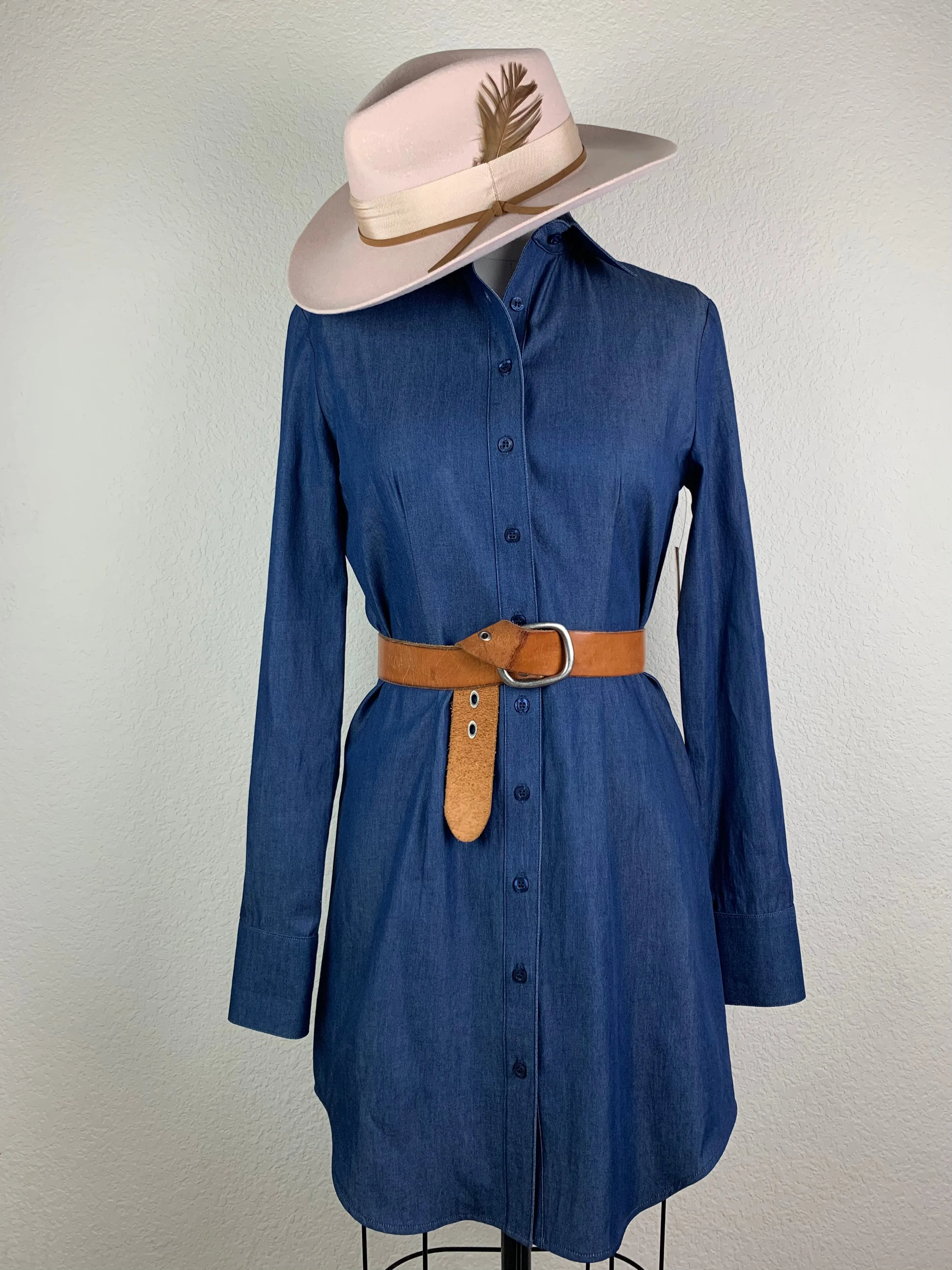 CR Signature Western Dark Denim Dress- FINAL SALE