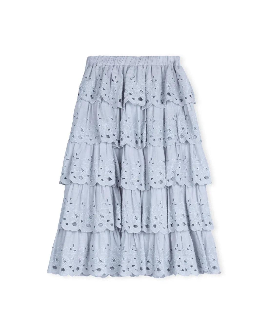 Davos - Eyelet Ruffle Skirt