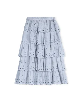 Davos - Eyelet Ruffle Skirt