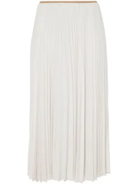 Elegant Draped Pleated Midi Skirt for Women - Flowy & Stylish