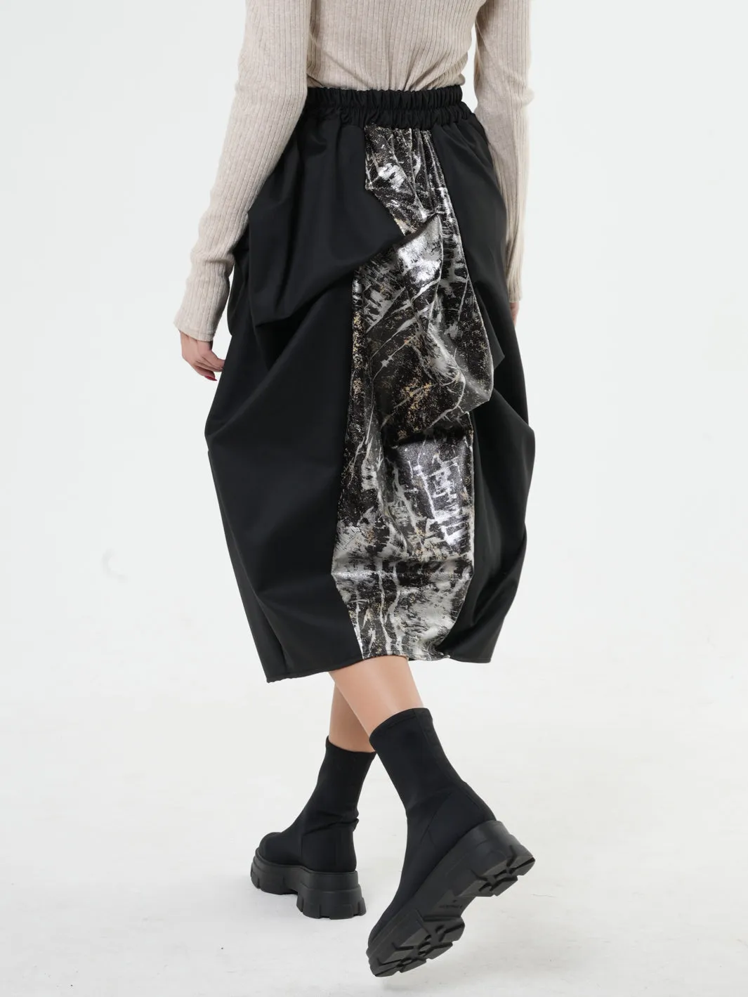 Extravagant Elastic Waist Skirt