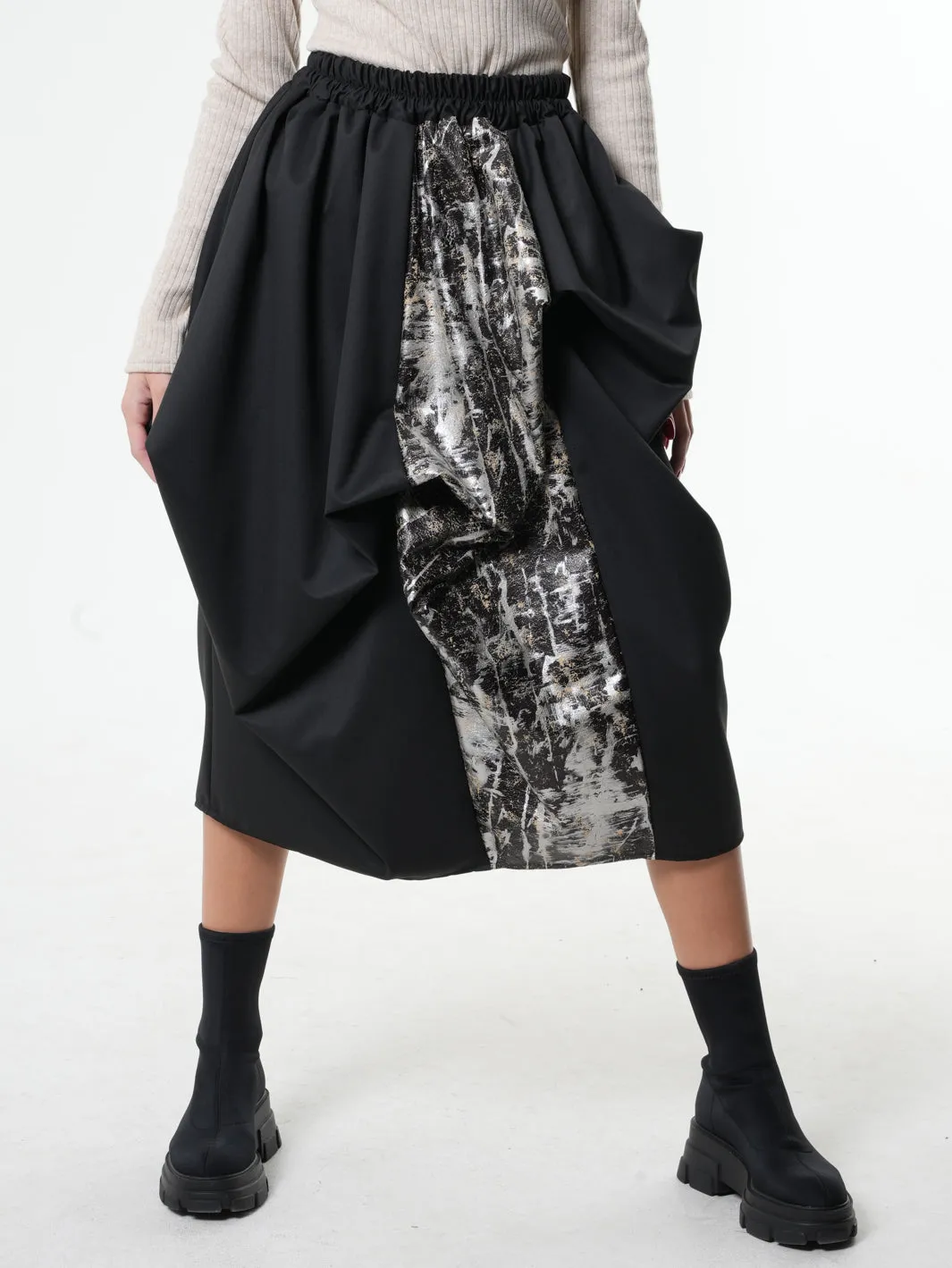 Extravagant Elastic Waist Skirt