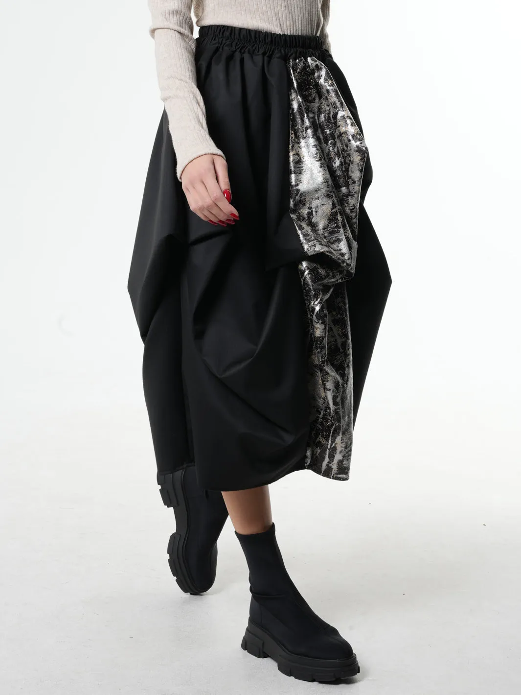 Extravagant Elastic Waist Skirt
