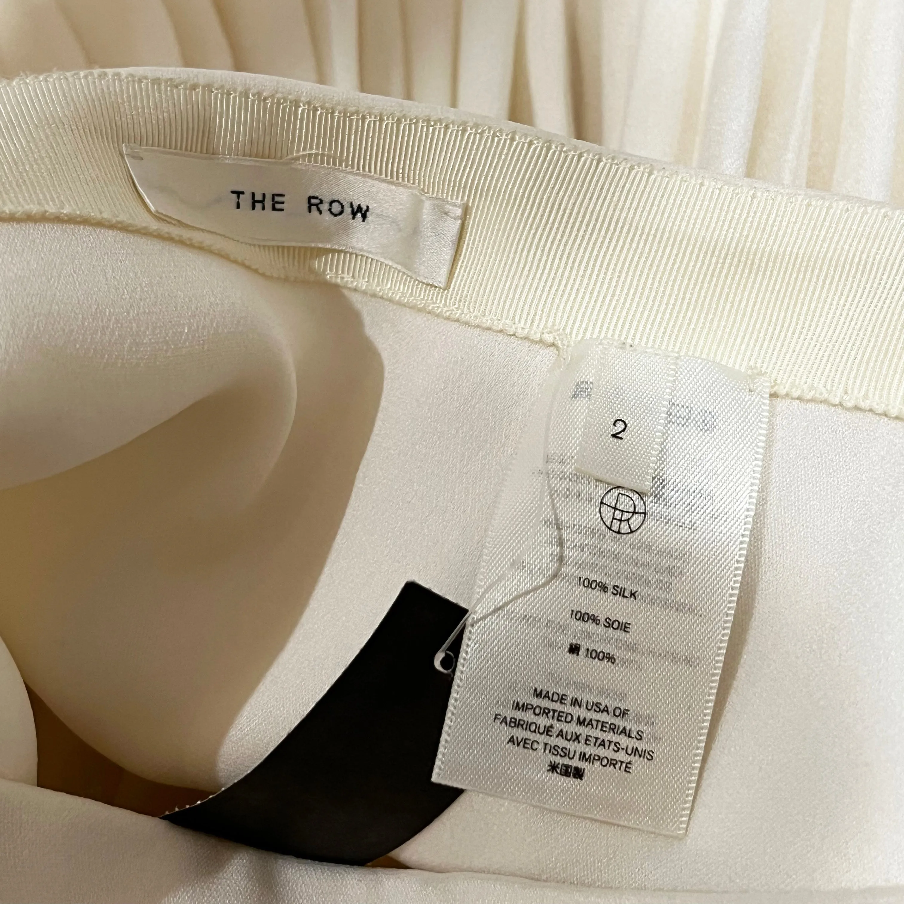 Fall 2018 Ivory Wide Banded Gathered Skirt
