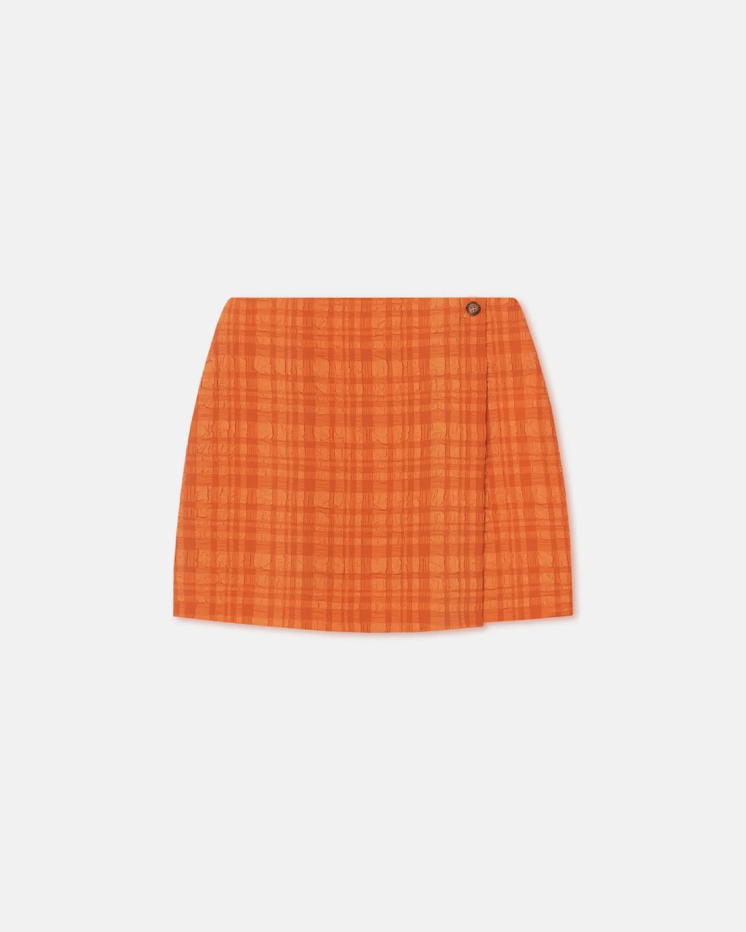 Fede - Seersucker Skort - Sunset Orange