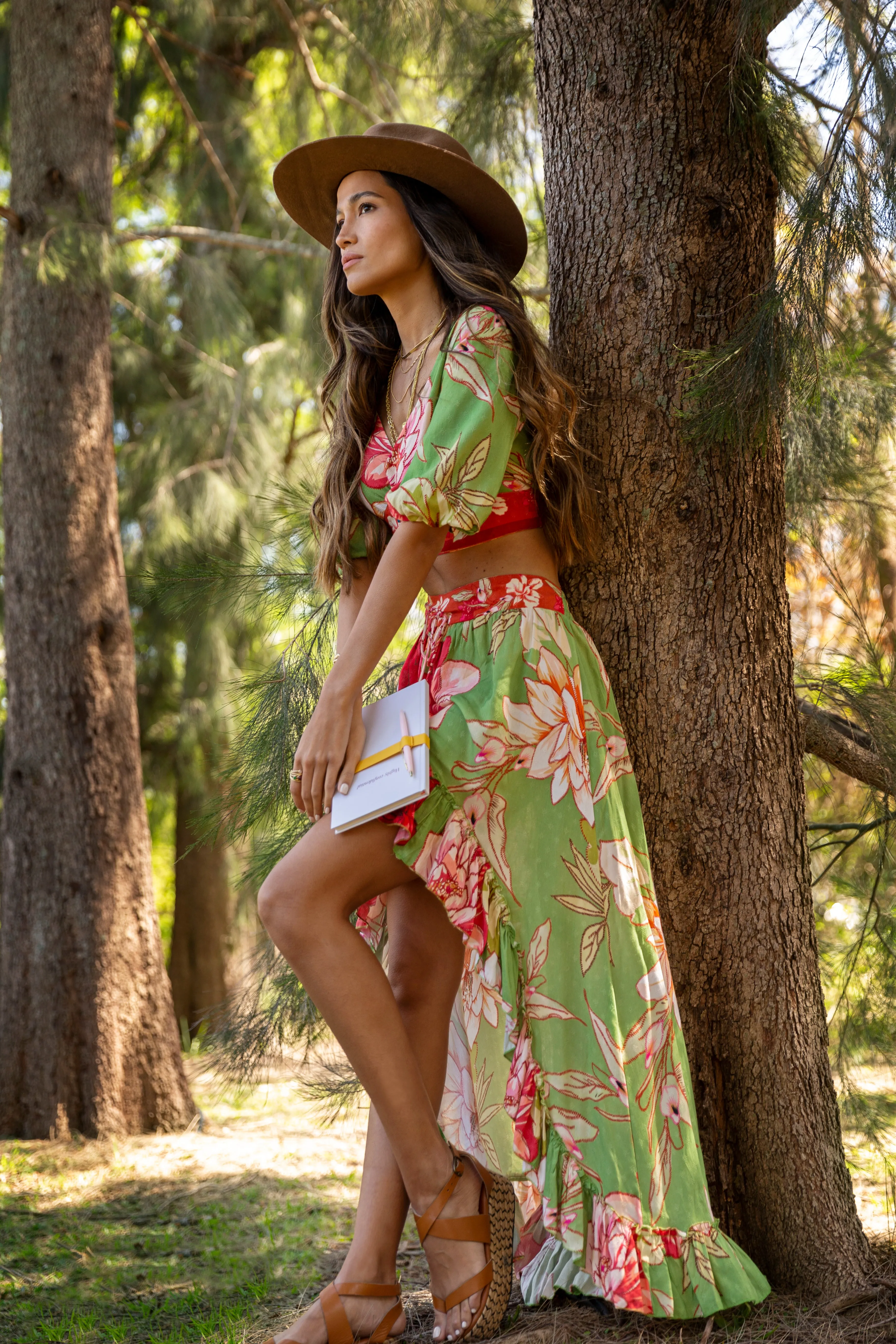 Flora Hi-Low Skirt