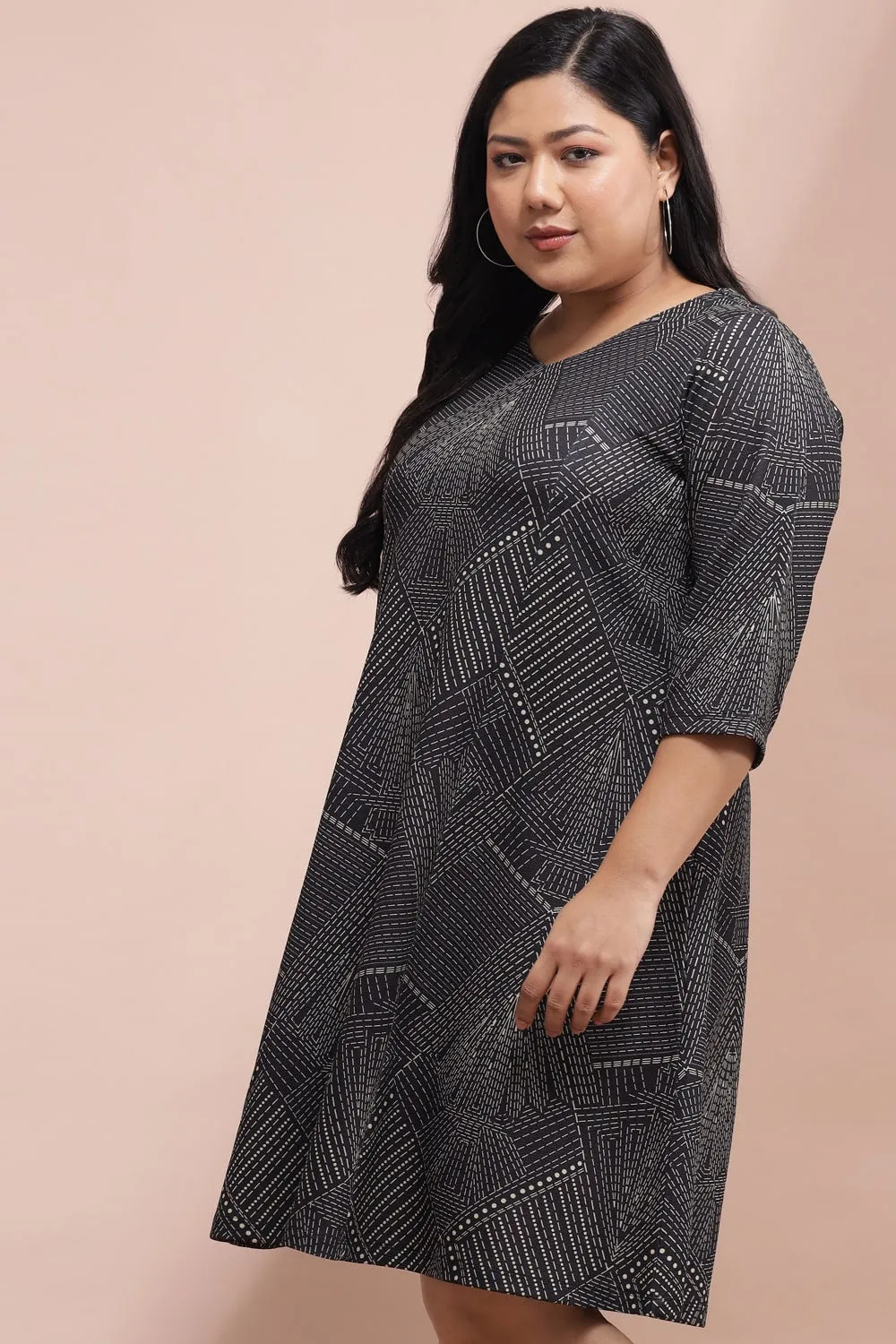 Geometric Pattern Dress