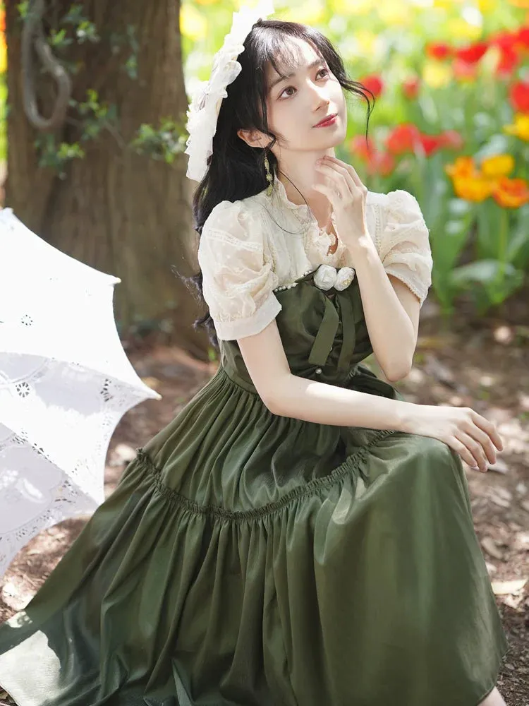 Green Dark Retro Dress