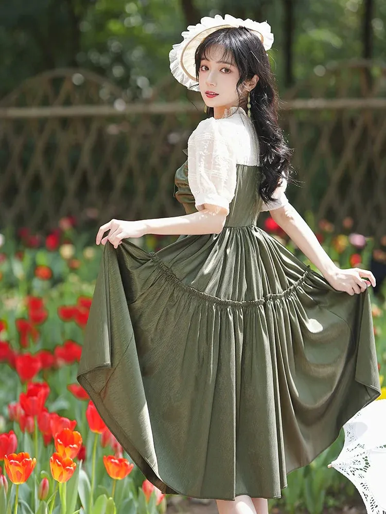 Green Dark Retro Dress