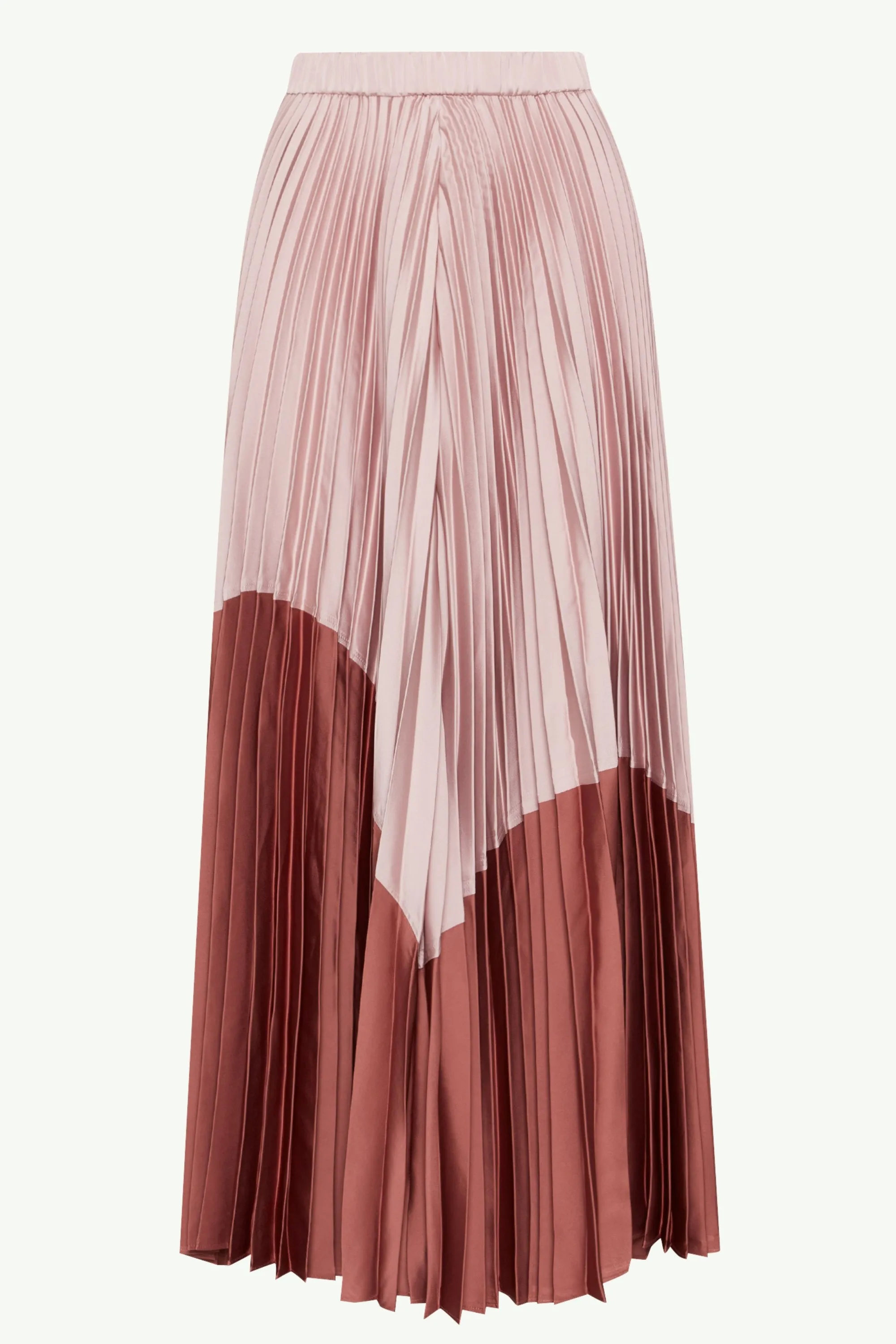 Elegant Hayfa Satin Pleated Midi Skirt for Women - Perfect for Parties and Special Occasions