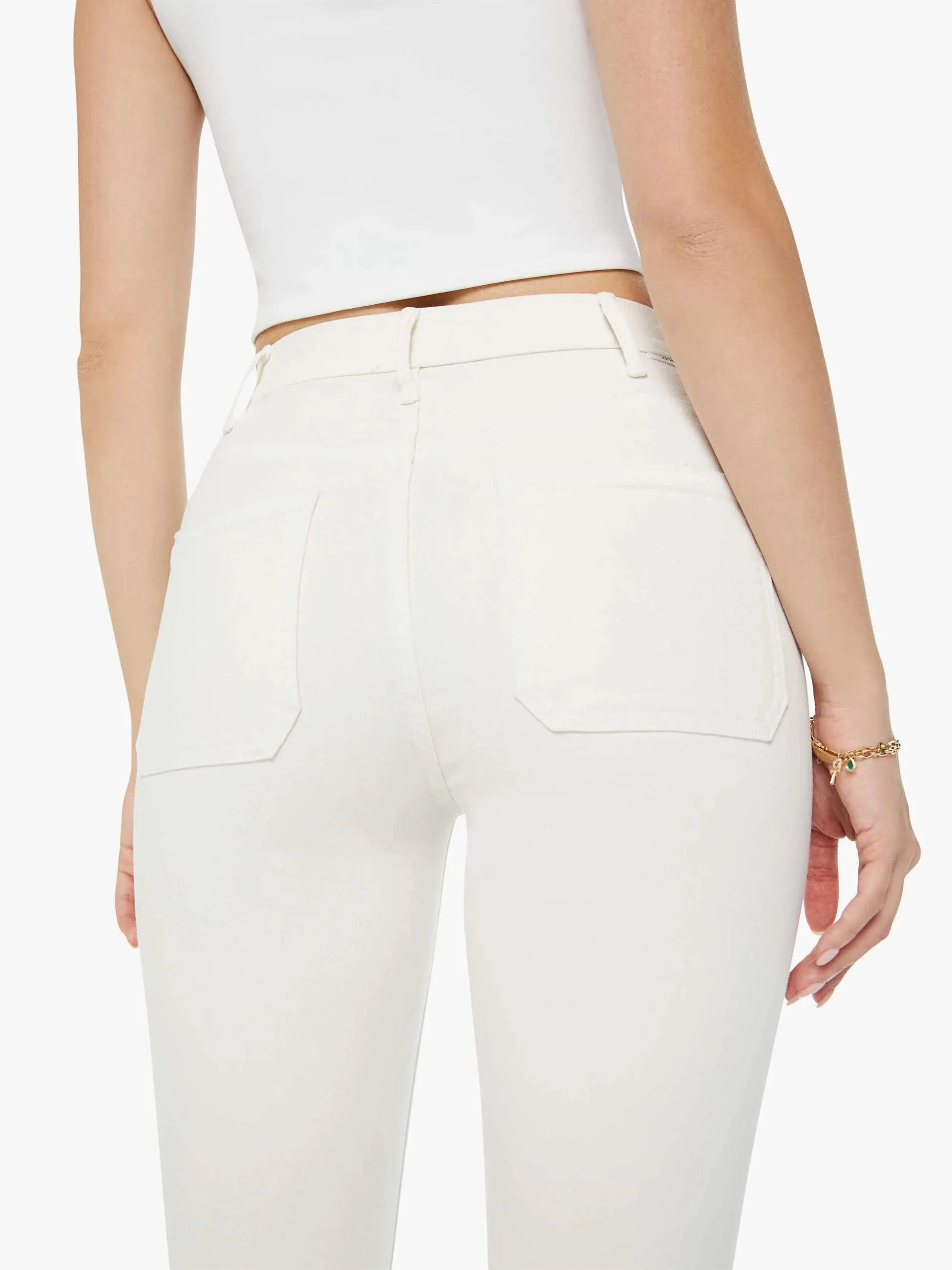 Hustler Patch Pocket Flood in Cream Puffs