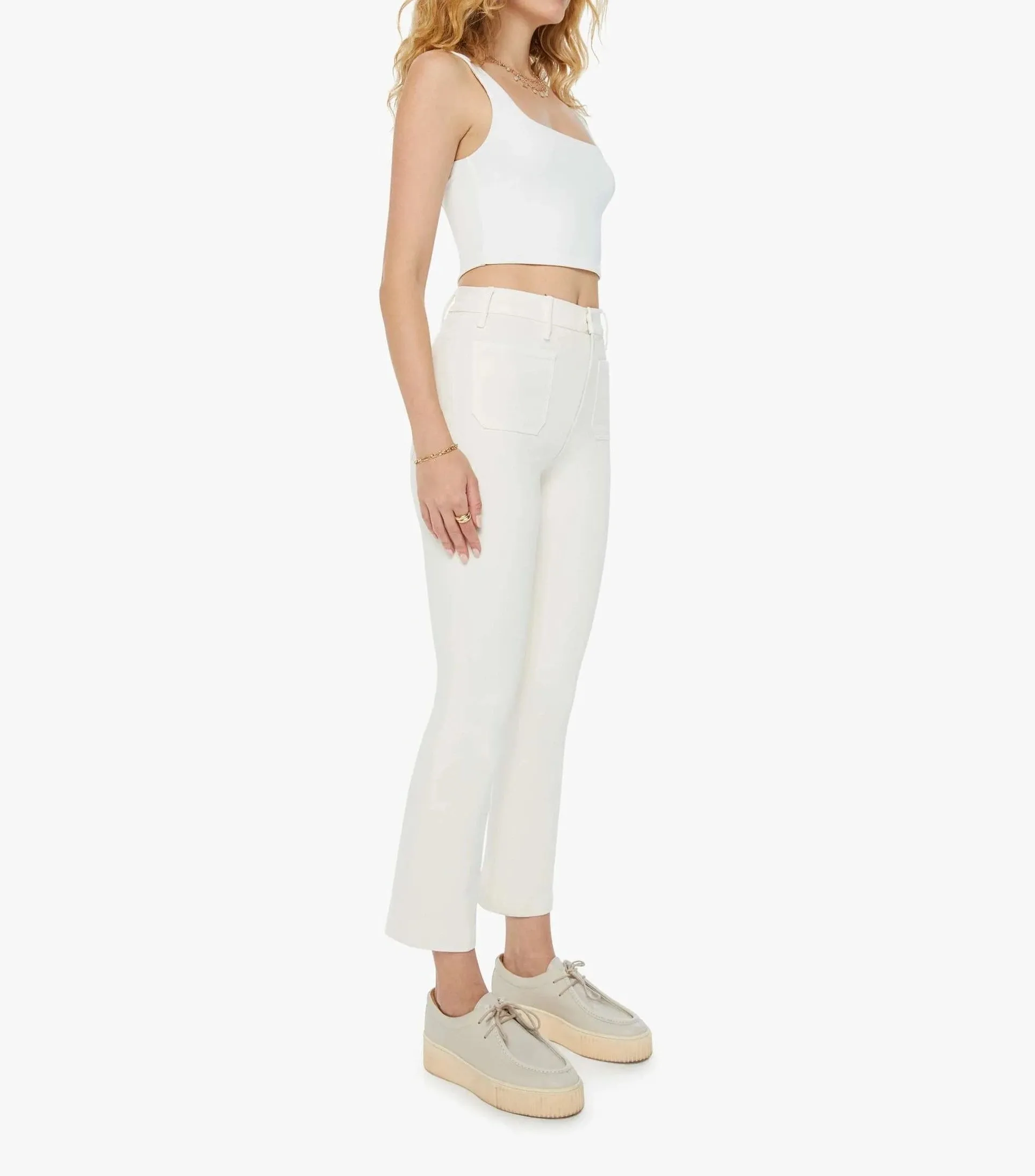 Hustler Patch Pocket Flood in Cream Puffs
