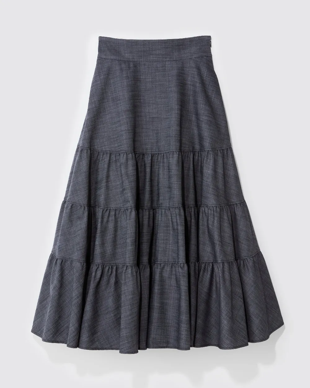 Sure! A more optimized title for the Indigo Hanabi Skirt could be:

Elegant Indigo Hanabi Skirt - Flowy Summer Maxi Skirt with Floral Design

Feel free to let me know if there are specific features or styles youd like to highlight further!