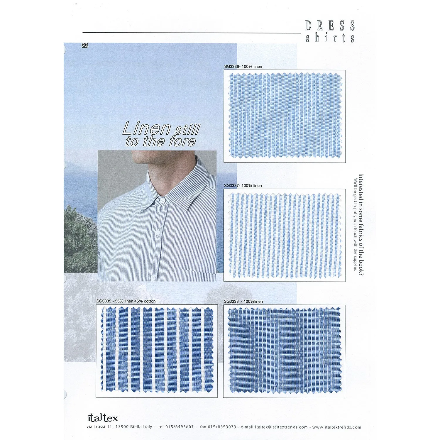 Mens Italian Textured Dress Shirts for Spring/Summer 2025