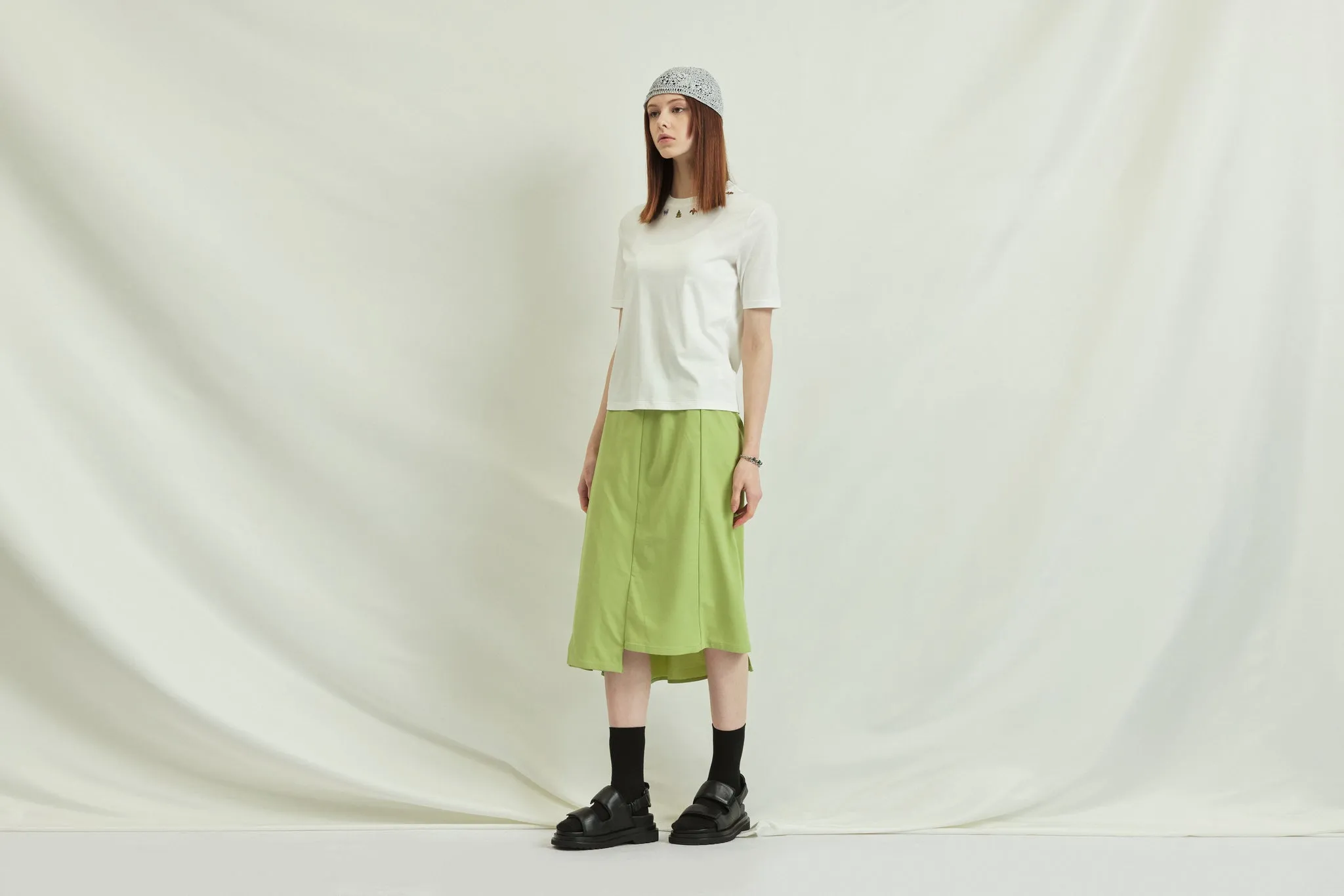 Knitted Patchwork Skirt