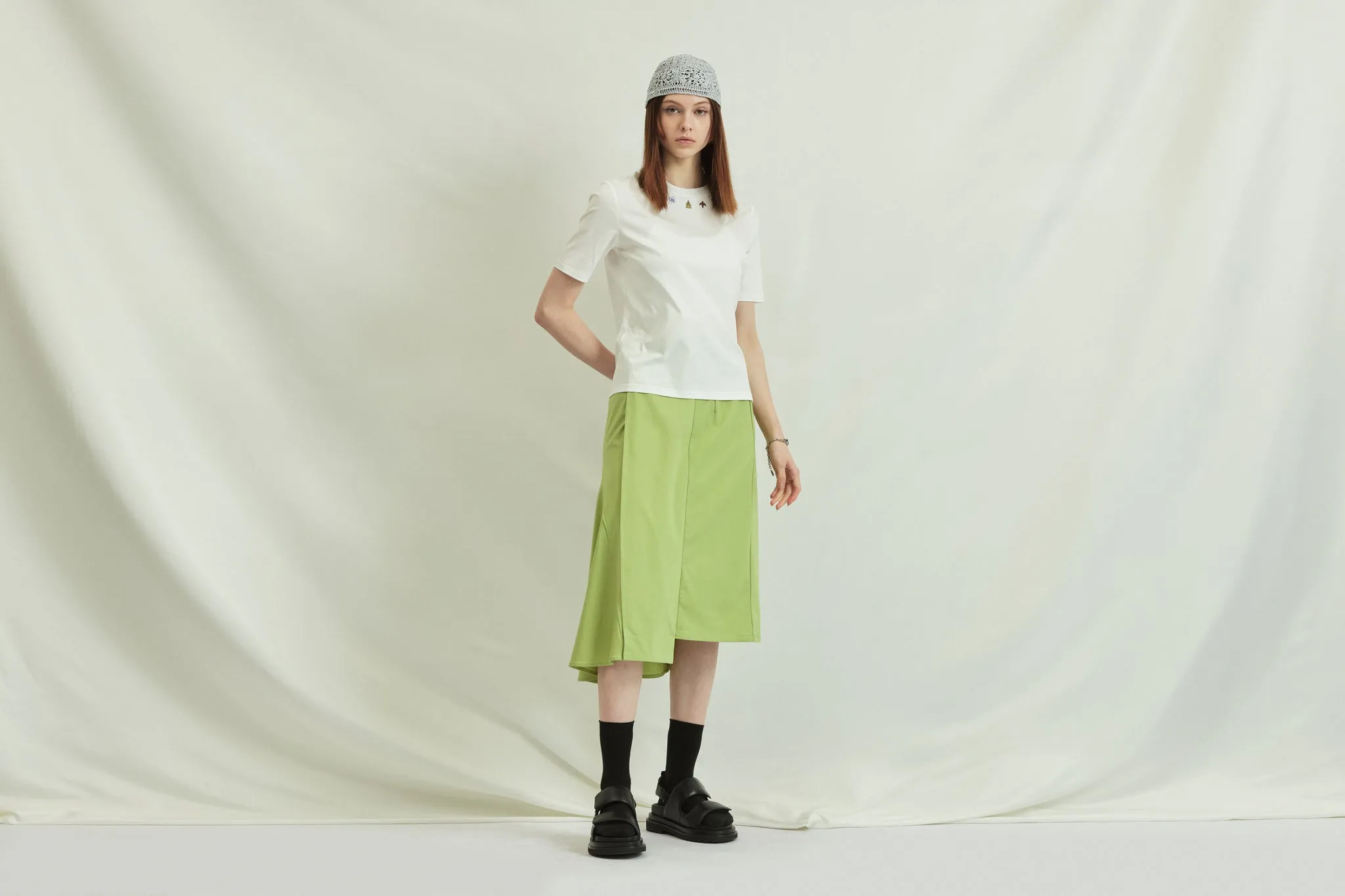 Knitted Patchwork Skirt