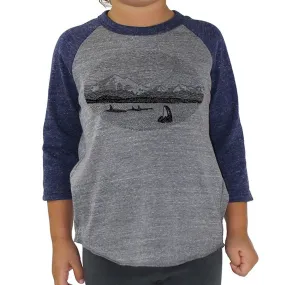 Mt. Baker - Toddler Triblend Baseball (Grey/Navy)