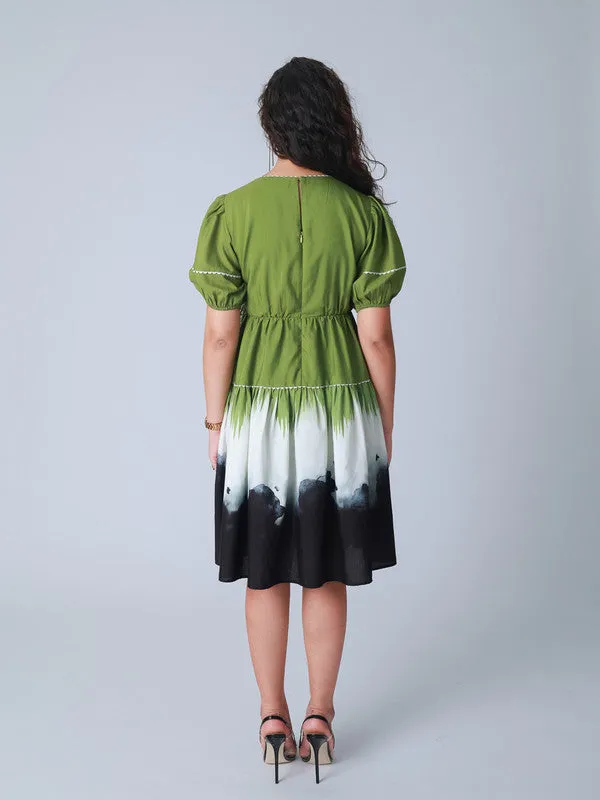 Here is an optimized version of the title with descriptive modifiers:

Floral Printed Wrap Dress - Elegant V-Neck Summer Midi Dress