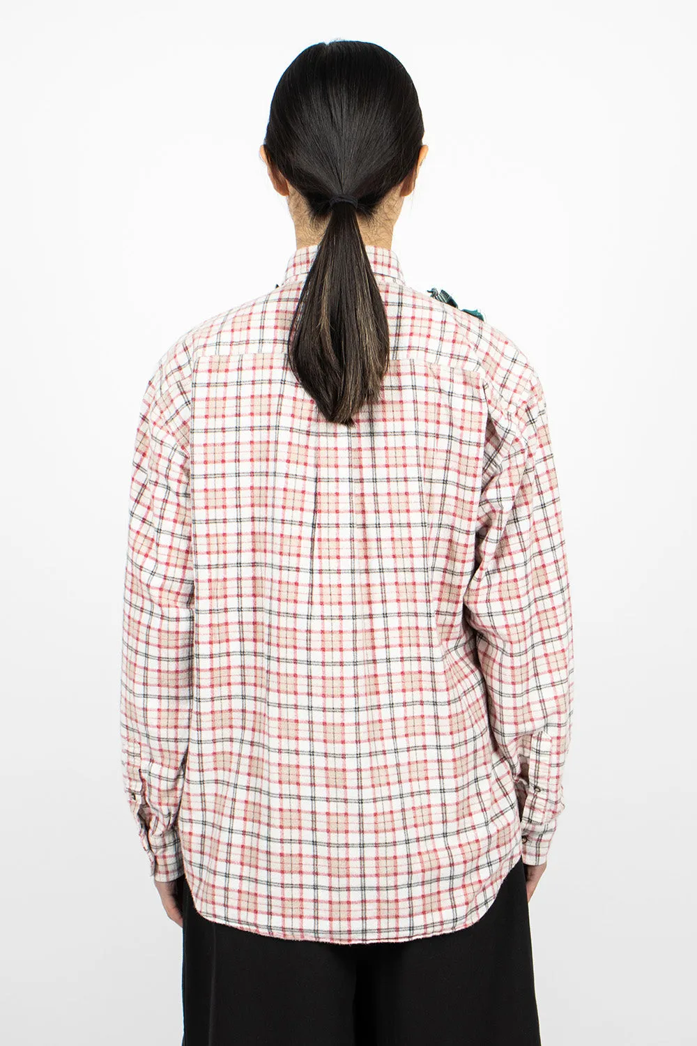 Rebuilt Red & Green Plaid Flannel Shirt for Men - Stylish and Comfortable Casual Wear