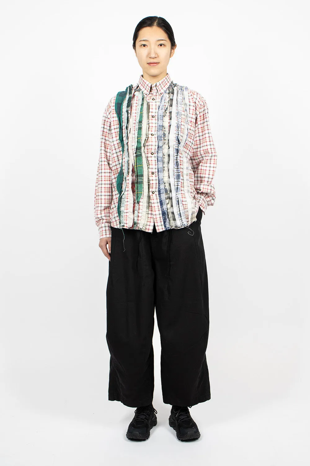 Rebuilt Red & Green Plaid Flannel Shirt for Men - Stylish and Comfortable Casual Wear