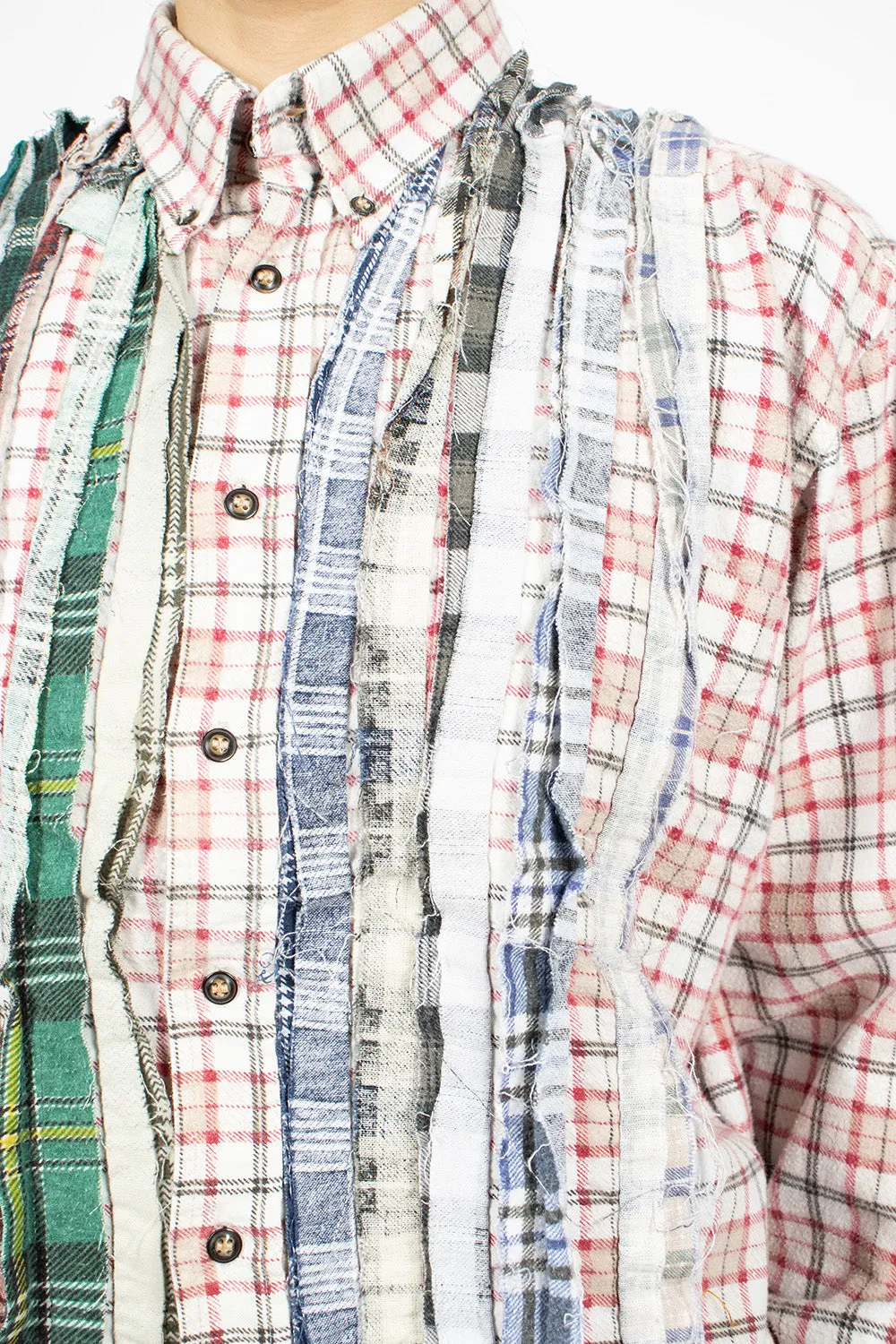 Rebuilt Red & Green Plaid Flannel Shirt for Men - Stylish and Comfortable Casual Wear