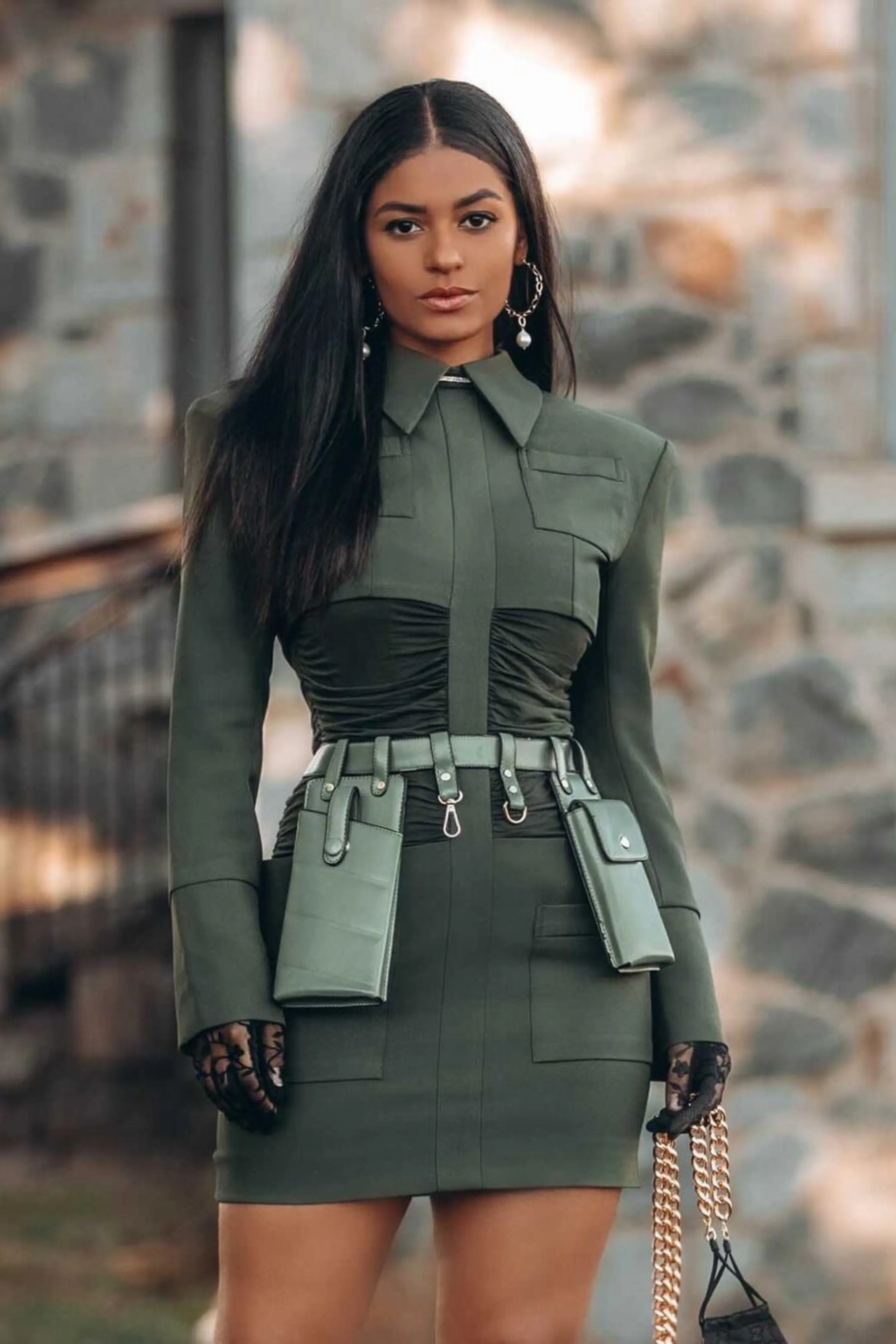 RUBY KHAKI DRESS