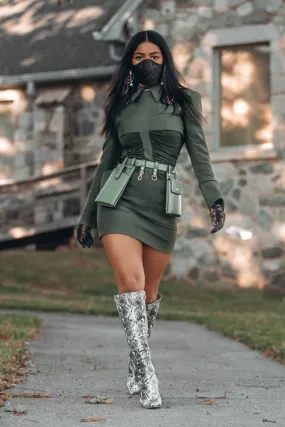 RUBY KHAKI DRESS