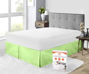 SAGE PLEATED BED SKIRT
