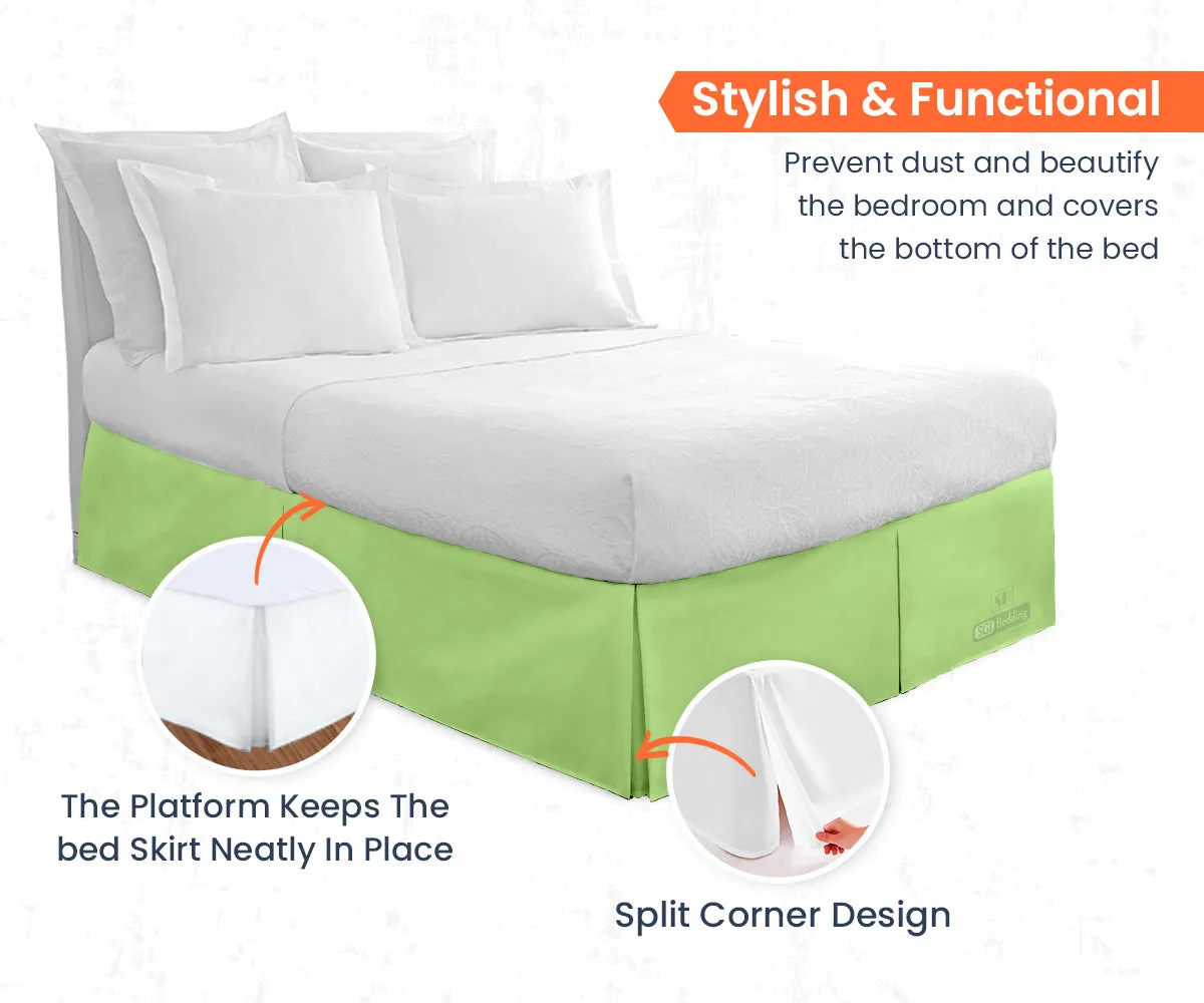 SAGE PLEATED BED SKIRT