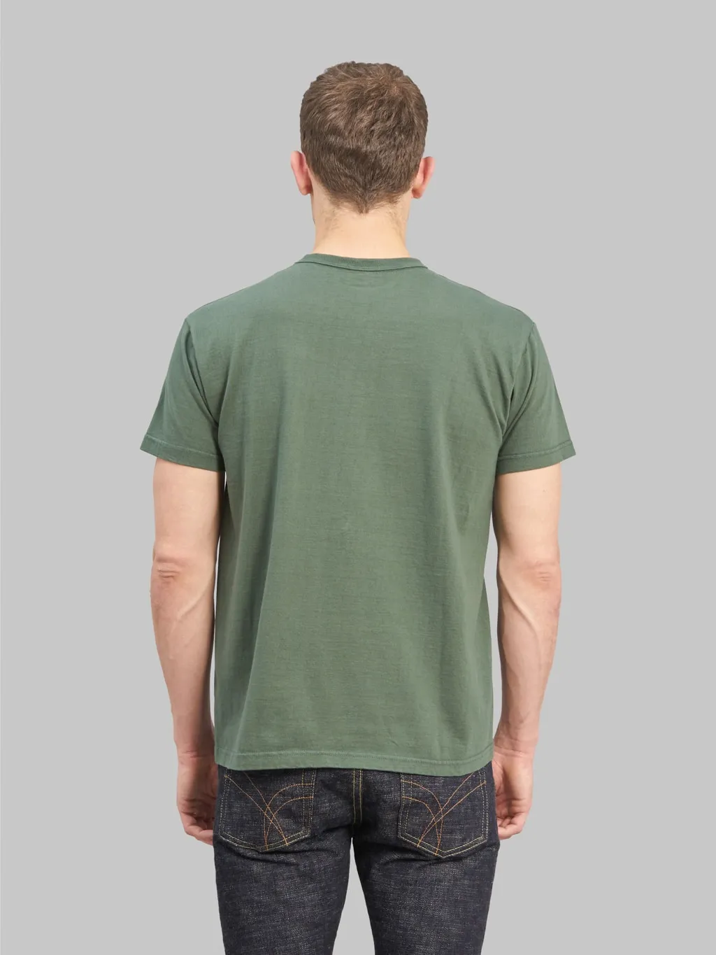 Samurai Jeans SJST-PCMIIL Heavyweight Pocket Plain Moss Green