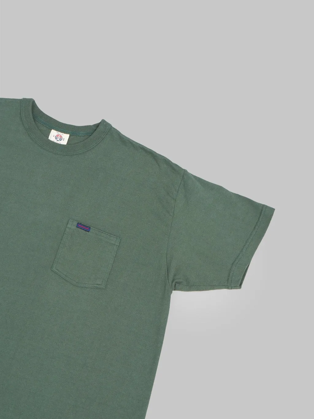 Samurai Jeans SJST-PCMIIL Heavyweight Pocket Plain Moss Green