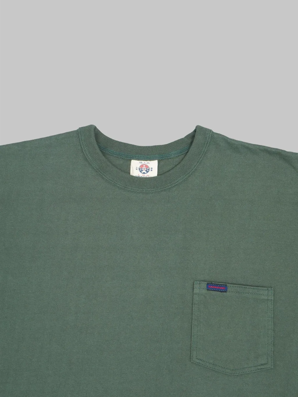 Samurai Jeans SJST-PCMIIL Heavyweight Pocket Plain Moss Green