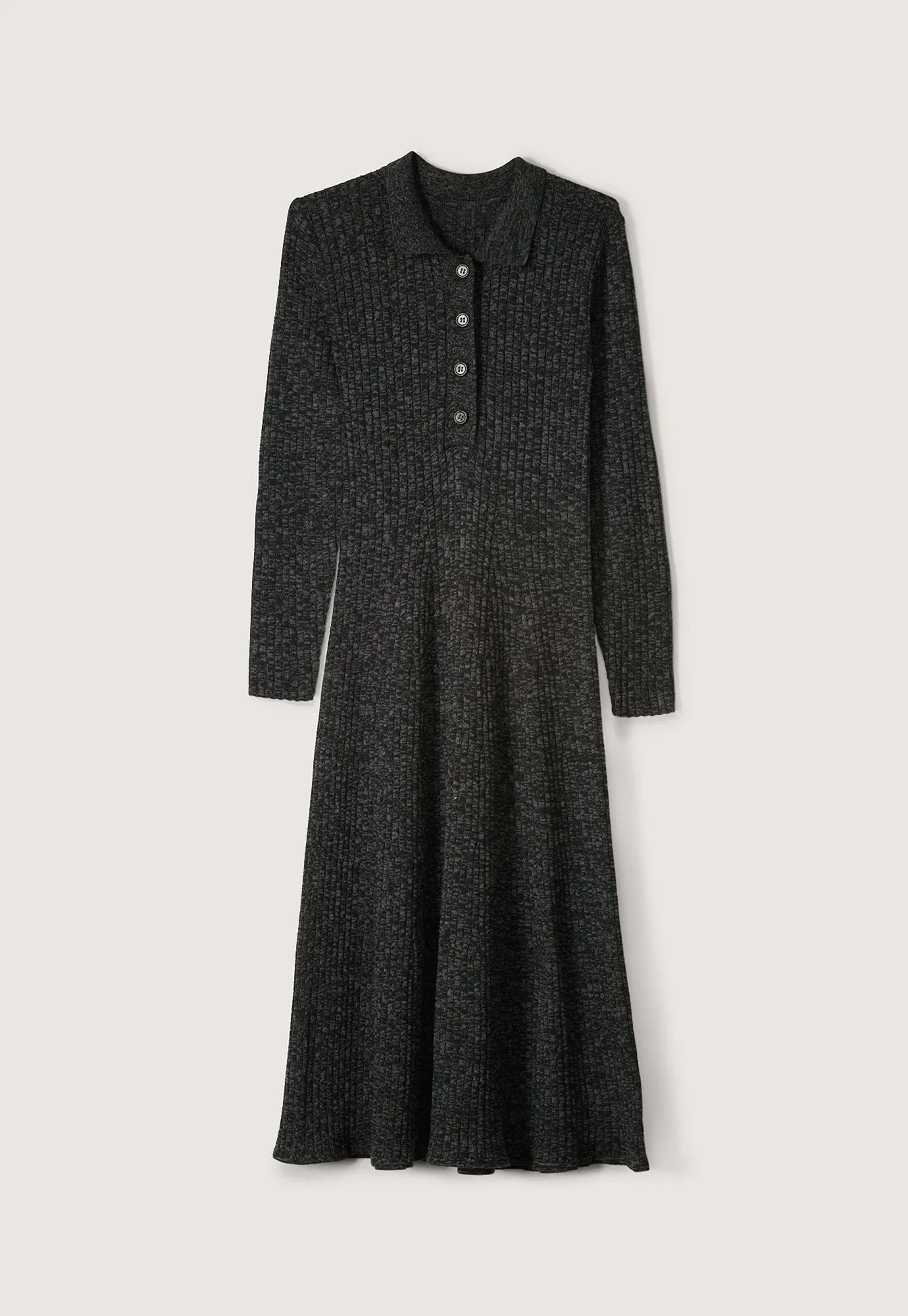 Simona Long Sleeve Rib Dress