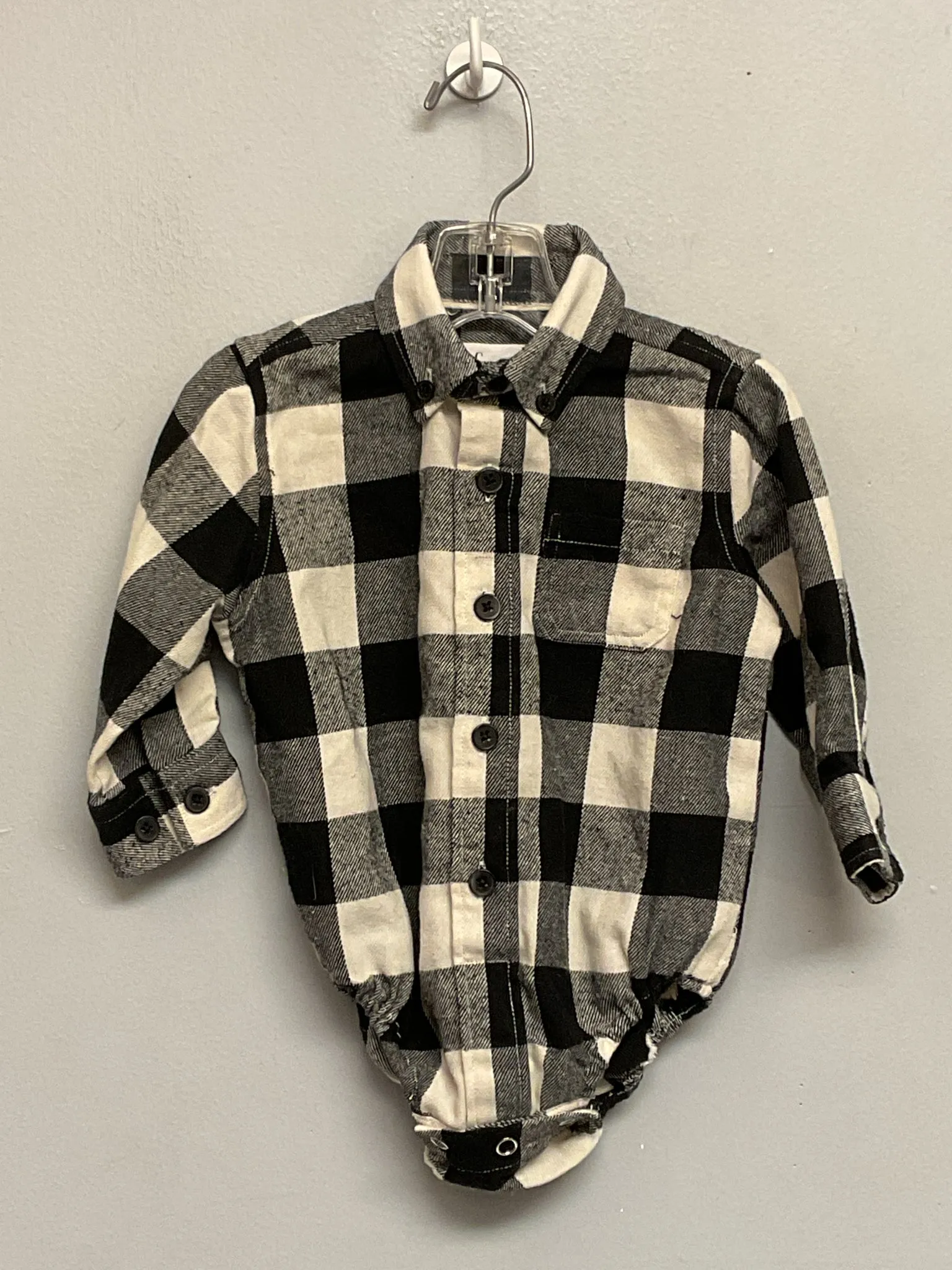 Sovereign Code Size 9M Black & White Checkered Flannel Shirts & Polos