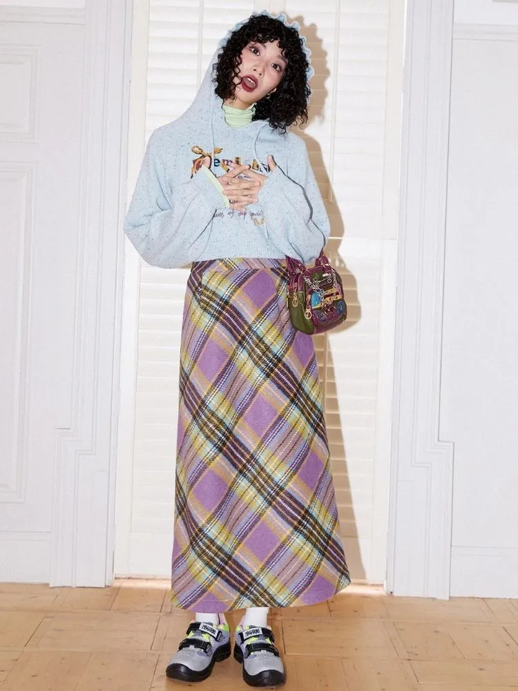 Striped A-line skirt【s0000004592】