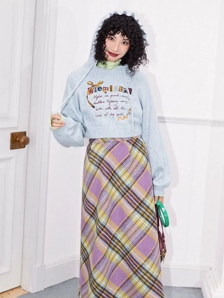 Striped A-line skirt【s0000004592】