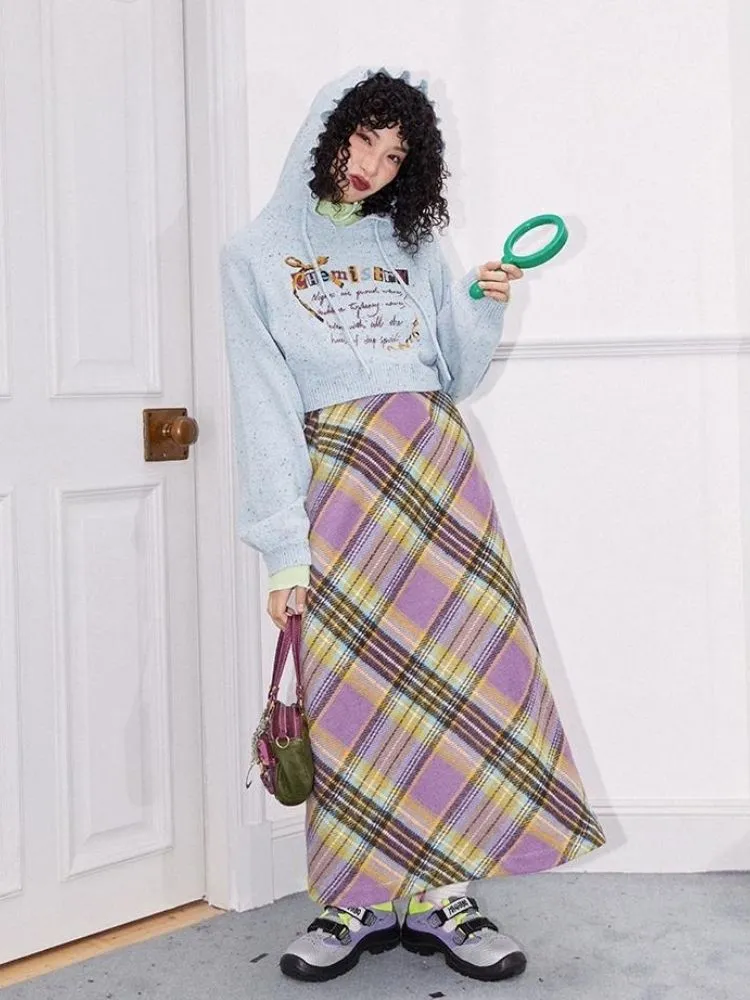 Striped A-line skirt【s0000004592】